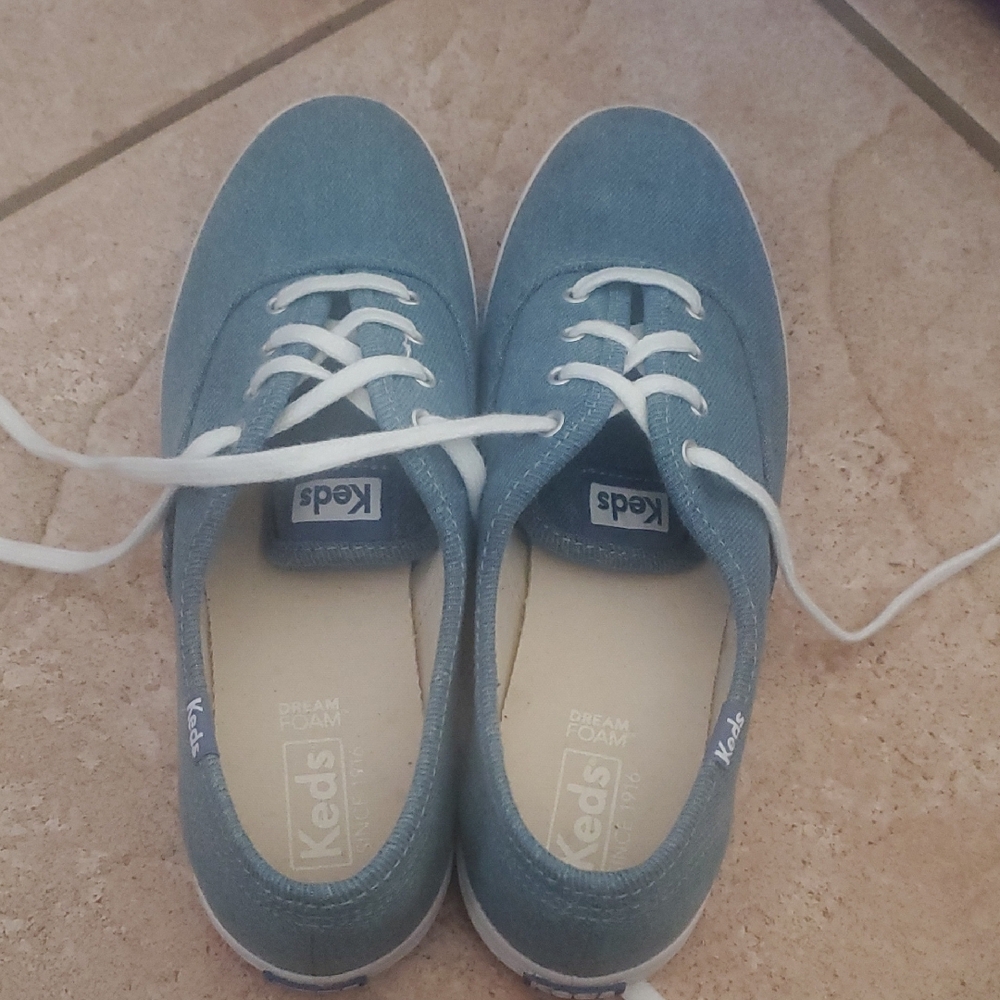 Keds Denim Blue Sneakers with White Accents